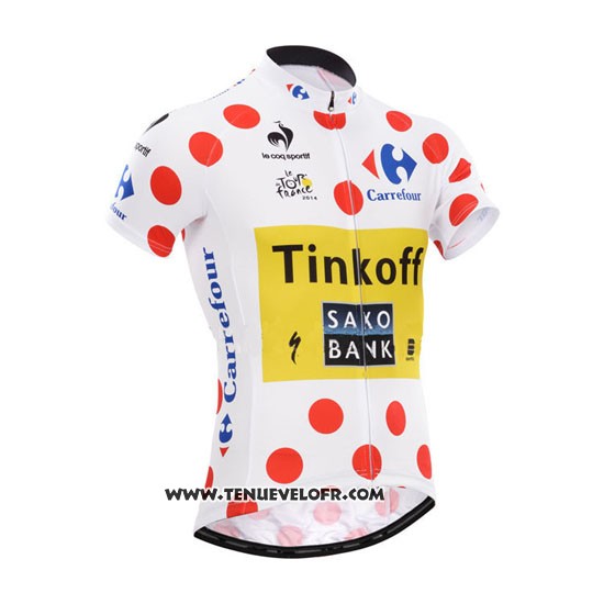 2014 Maillot Ciclismo Saxobank Lider Blanc et Rouge Manches Courtes et Cuissard